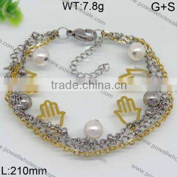 Newly Hot Two Tones Metal Tags for Bracelet Lady Style photo-6