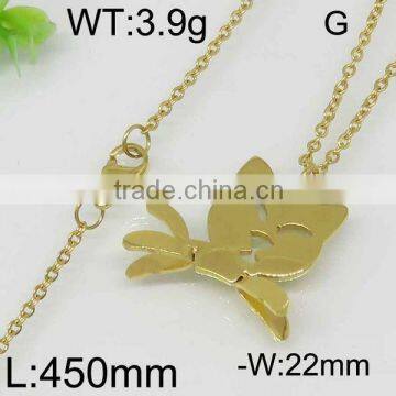 Lovely pet cat gold plating necklace