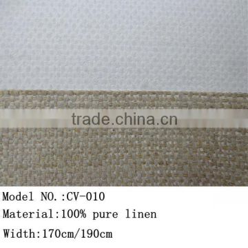 370gsm 170cm/190cm width 100% pure linen canvas roll for making blank stretched canvas frame to oil and acrylic painting