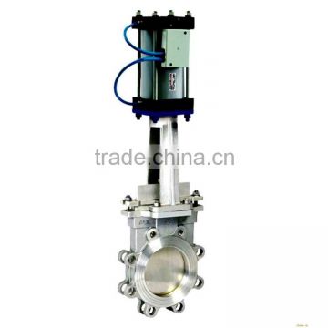 flanged cf8 pneumatic regulating knife gate valves 4''