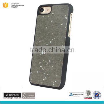 Natural tactile material for iphone 7 cement concrete cell phone case