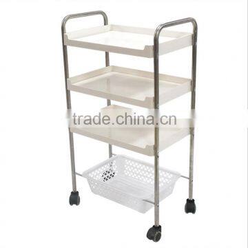 simple salon push cart trolley wheel