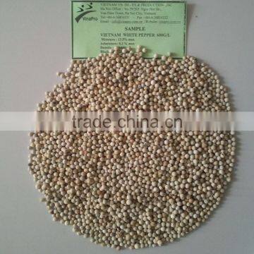 VIETNAM WHITE PEPPER 600 G/L, 630 G/L.