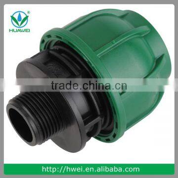 PN10 Low Pressure PP PE Compression Male Thread Pipe Fitting