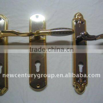 iron and aluminum door handle lock