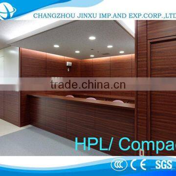 12mm phenolic resin panel for toilet partitions; HPL laminate partitions