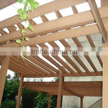 Eco friendly wholesale competitive price Wood plastic ornamental wpc pergola