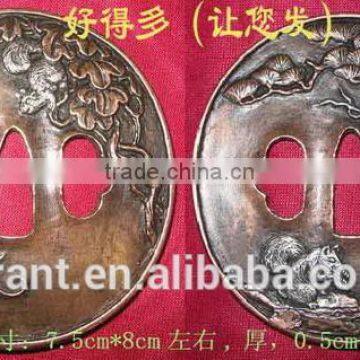 41" Red Samurai Sword Zinc Dragon Tsuba Japanese Sword Top Quality Sword Cosplay Tools XF9WS526-3