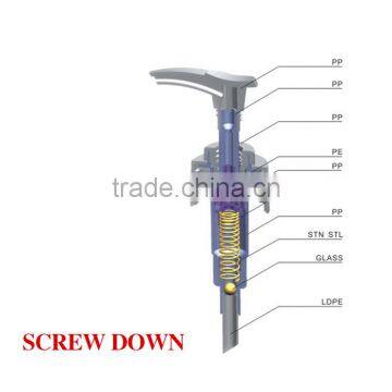 Screw Down pp Plastic Lotion Dispenser Pump for Shampoo Bottle photo-2