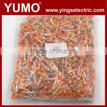 YUMO 100Pcs Insulated Wire Copper Connector Cord Pin End Crimp Terminals Kits AWG 10 Golden Yellow E4012 photo-2