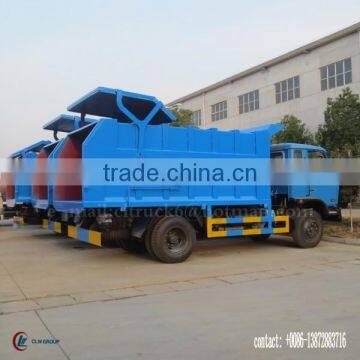 185hp 4*2 DONGFENG Compression Docking Garbge Truck 17 m3