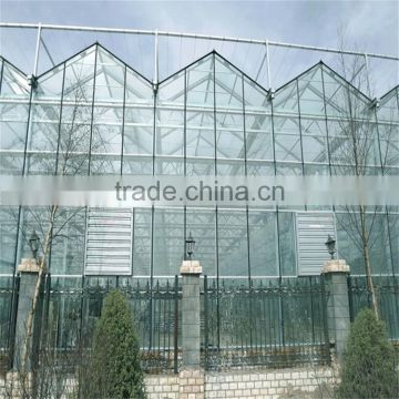 Hot sale tempered glass panel greenhouse