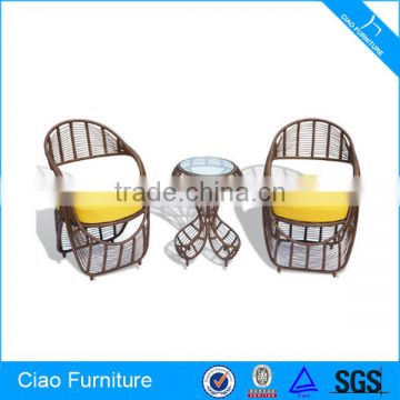 Outdoor Coffee Shop Wicker Table And Chairs Furniture