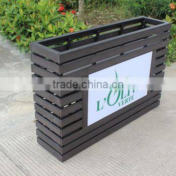 Деревянная мебельная прямоугольная цветочная горшок с подсветкой LED photo-2