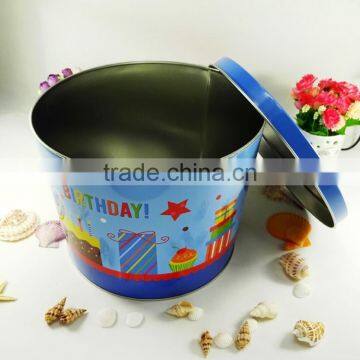 High Quality Round Popcorn Storage Tin Can photo-4
