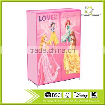 Hot Sale,Disney Audited Factory Bedroom Wardrobe Designs,Pink