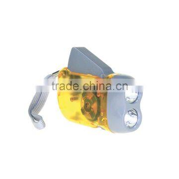 Promotional Plastic Translucent Torch Dynamo Charging Led Light photo-2