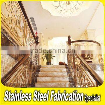 Floor Mounted Indoor Stairs Aluminum Handrail for Stairs