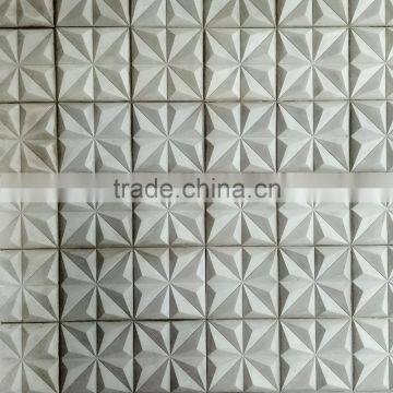 Bathroom or Kitchen Indoor Decoration Plain Concrete 3D Tiles Front Wall photo-6