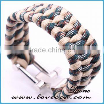 Wholesale Paracord Survival Bracelet With Bottle Opener/Compass/Scraper photo-6