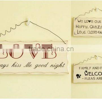 High Grade Fine Welcome Card Handmade Wood Doorplate for Shop photo-2