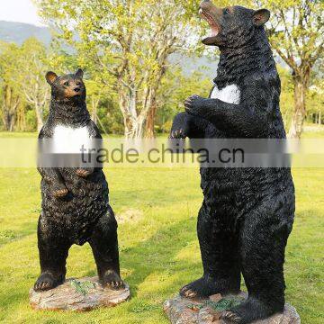 Home & Garden Decor Fiberglass Standing Bear Sculpture photo-3