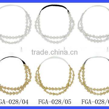 Vintage Flower Leaf Elastic Headband Head Wreath For Wedding Girls Flower Wreaths For Head photo-6