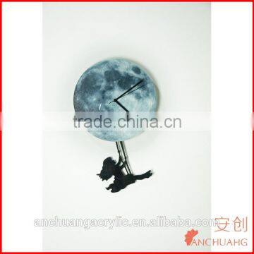 Acrylic Wall Clock Halloween Decorative Luminous Clock photo-2