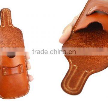 Handmade Band Card Holder Genuine leather for Travel Retractable Badge