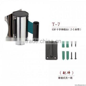 Stainless Steel Retractable Belt Barrier Railing Stand photo-2