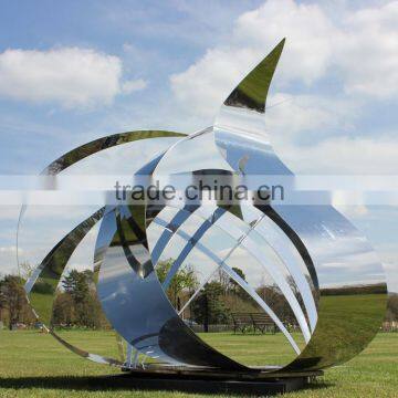 Modern City Polished Metal Craft Stainless Steel Outdoor Sculpture for Garden photo-2