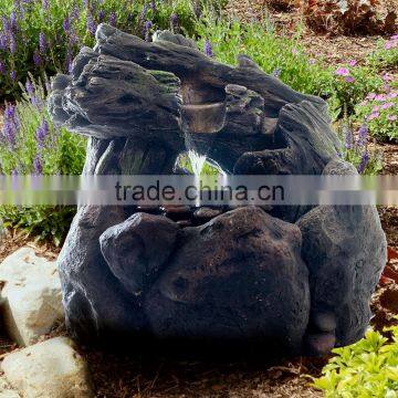 Pure Garden LED Lighted Rockery Fountain with Pump