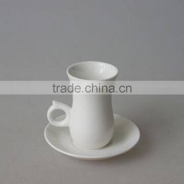 80cc Ceramic Promotion White Coffee Cup Set photo-2