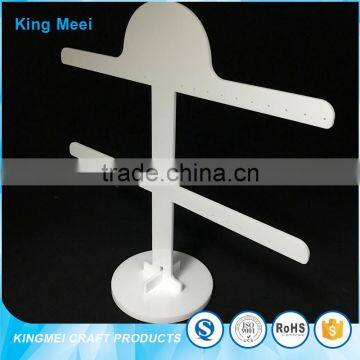 2017 New Fashion Milky White Acrylic Jewelry Display Stand photo-4