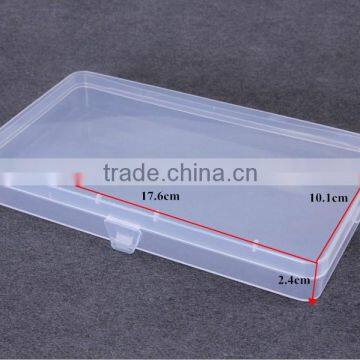 Clear Polypropylene Mini Storage Box With Hinged Lid,Snap Closure photo-2
