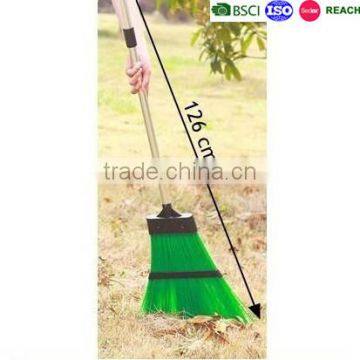 PAHS telescopic PP garden brush broom ,BSCI professional out door sweep brush, yard broom brush manufacturing