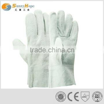 grey cowhide leather no liner welding gloves