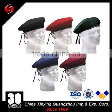 2017 different color beret cap india wholesale military men beret for army