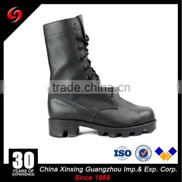 High ankle and sole black cheap walking safety army military boots