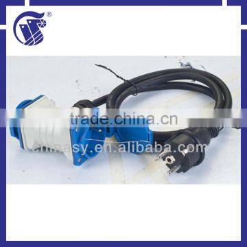 CE,S 2 way universal extension multi socket/exension cord IP44
