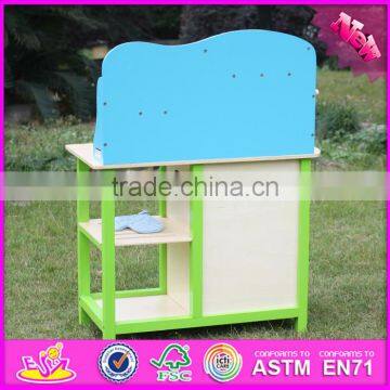 2016 Best Sale Preschool Pretend Play Wooden Boys Toy Kitchen W10C181 photo-5