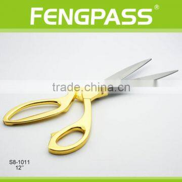 S8-1011 12 Inch Stainless Steel Blades With Zinc Alloy Handle Scissors For Cutting Fabric photo-3
