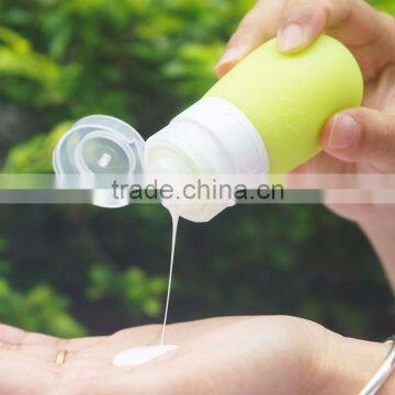 30ml 60ml 90ml Colorful Empty Silicone Travel Refillable Bottle Cosmetic Soft Tube Packing Press photo-5