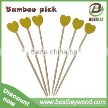 Chistmas Party Cocktail Decoration Heart-shaped Bamboo Skewers,bamboo Skewers Wholesale photo-5