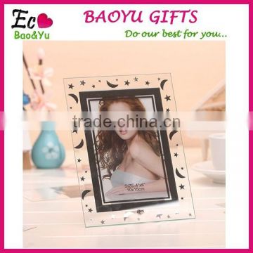 High Quality Glass Photo Picture Frame Transparent Stars Glass Picture Frames