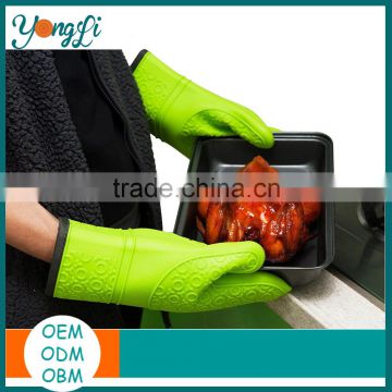 Silicone Oven Mitts - Heat Resistant Cooking Gloves for BBQ