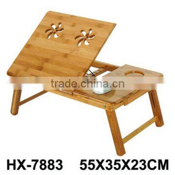 Cheap Small Modern Laptop Table Folding Bamboo Computer Desk For Bed photo-2