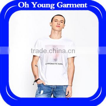 men's Personality black short sleeve t-shirts printing trend apparel alli baba com