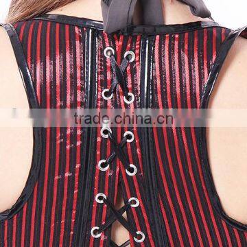 2015 Newest Style Seamless Conjoined One Set Body Shaping Corset With Long Skirt photo-4