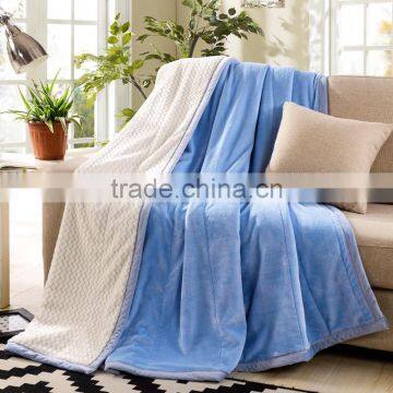 100% Polyester Printed Solid and Soft Coral Velvet Fleece Blanket photo-5